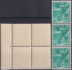 1936, Nr.202z +202y Plattenabnützung (4x) und Abklatsch (3) ...