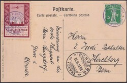 BERN, Pionier-Vorläufer III auf Karte OK.4 (und zurück +Nettoertrag ...