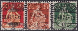 1908-1940, HELVETIA mit Schwert (45 Marken), diverse Vollstempel viel ...
