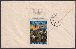 1940, J93-J96 von ZOLLIKOFEN (BE) 0.70, portogerecht nach SHANGHAI ...