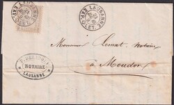 LAUSANNE 1865, illustrierter INHALT (Bilder www) Nr.28 auf Drucksache ...