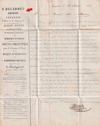 LAUSANNE 1865, illustrierter INHALT (Bilder www) Nr.28 auf Drucksache ...