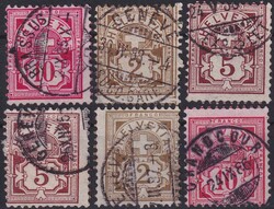 1882-1910, Ziffernmuster - stark dezentrierte Markenbilder, meist ...