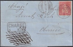 ALTSTAEDTEN (SG) 1870 (11.APR), TINTEN-Parallelogramm mit Nr.38 ...