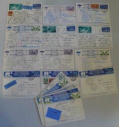1928-1931, 19 Bundesfeierkarten. Ausgaben 47-54 in erstklassiger ...