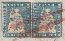 BALLWYL 1855 nach SURSEE, 23A2.a archivfrischer Beleg mit sehr gut ...