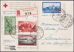 1944, B22-B25 (alle Marken mit Bogenrändern oder Eckrändern) von ...