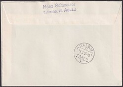 1955, Nr.320-323, Ersttagsbrief (französisch) nach Adliswil, sehr ...