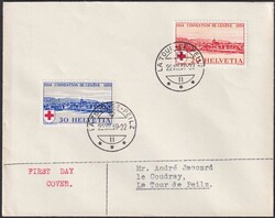 1939, Nr.240+241 (75 Jahre Rotes Kreuz) La-Tour-De-Peilz, Luxus-FDC, ...