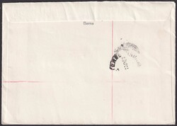 1952, B56-B60 auf Ersttagsbrief in italienischer Sprache nach ...