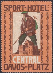 Graubünden: Vignette: Sport-HOTEL (Central) Davos-Platz, gut ...