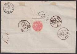 GLARUS, NIEDERURNEN 1856, "Albert Elmer"-Beleg nach Avignon (F) sehr ...