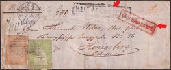 PREUSSEN (Kaliningrad/Russland) 1854 (23.DEZ), Ab ZÜRICH nach ...