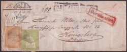 PREUSSEN (Kaliningrad/Russland) 1854 (23.DEZ), Ab ZÜRICH nach ...