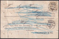 Doppel-Verwendung auf Paket-Karte von St.Margrethen nach RODELS (bei ...