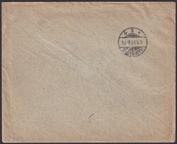 DACHSEN 1897 nach HAMBURG, 9x 59B (27 Rappen-Frankatur) Verwendung an ...