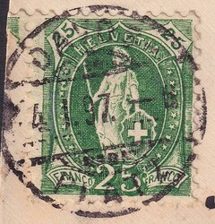 DAVOS-PLATZ 1897, 67D nach München, idealer Vollstempel, Ernst HEIM ...