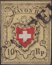 5655107: Rayon II, gelb, ohne Kreuzeinfassung (STEIN E) - Stempel
