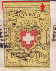 LENZBURG (Chargé) 1853 nach Othmarsingen, T.8 E-RU mit breitem ...