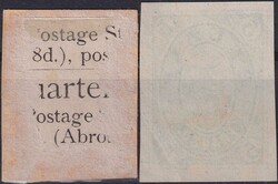 Belalp (Postamt Brig, 1874) saubere "Neudrucke" auf dickem und ...