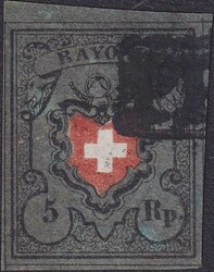 Type 1, 15II mit nicht katalogisiertem Farbton: "graublau", sehr ...