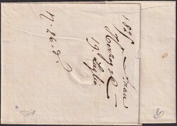 AARGAU, ab ARAU 1825 nach FIRENZE (I), sauberer Umschlag von Herr ...