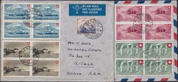 1939-1949, 6 Briefe nach KITALE (KENIA) gute Frankaturen mit Satz ...
