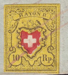 SEEDORF 1853 nach Rohrbach, Brief mit fehlerfreier Rayon II: T.32 ...