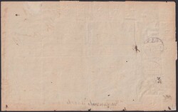 1885, TELEGRAMM mit elf Telegraphen-Marken von LUZERN über Brest ...