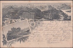 SCHWYZ, RIGI-KULM 1890, 61B auf sauberer Karte (illustriert mit ...