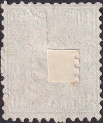 40c grau, Nr.50 (Faserpapier) mit Zwergstempel: NEFTENBACH & Tinte, ...