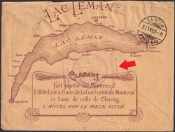 WAADT: GRAND HÔTEL ROY (Clarens, Montreux) 60A (2x) nach Zürich, ...