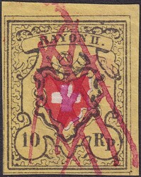 GRUPPEN-ECKSTÜCK, Rayon II (16II, T.8 E-RO, 1.Zustand) breitrandige ...