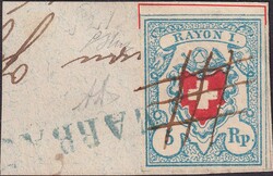 5655119: Rayon I, light-blue, without KE (STONE C2) - Sheet margins / corners