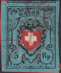 5655096: Rayon je, bleu foncé sans Croix Mont - Sheet margins / corners