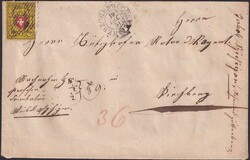 HERZOGENBUCHSEE 19.DEZ.1851, T.10 A3-RU nach Kirchberg. ...