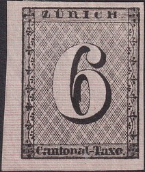 ZÜRICH 6, 2W (Type V) Venturini-Fälschung (ca.1880) erstklassiges ...