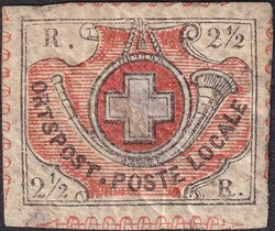 WINTERTHUR, Nr.12 (Type 23) ungebraucht mit vollständiger ...