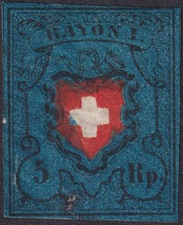 Type 31, 15II.b (15II.b(c)) dunkelviolettblau, sehr gut geschnittene ...