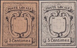 NEUENBURG, Nr.11P (Probedrucke) in unterschiedlichen ...