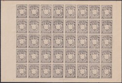 NEUENBURG, Nr.11P (Probedruck) im 40er-Fälschungsbogen (komplett) ...