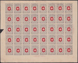 NEUENBURG, Nr.11 im kompletten 40er-Fälschungsbogen, gut erhalten, ...