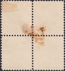 1Fr gelb, Viererblock einer später nicht verausgabten Probe, welche ...