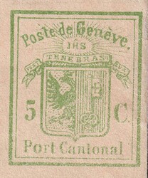 1846, 07I (Ganzsachenausschnitt kleines FORMAT), geringe Auflage. In ...