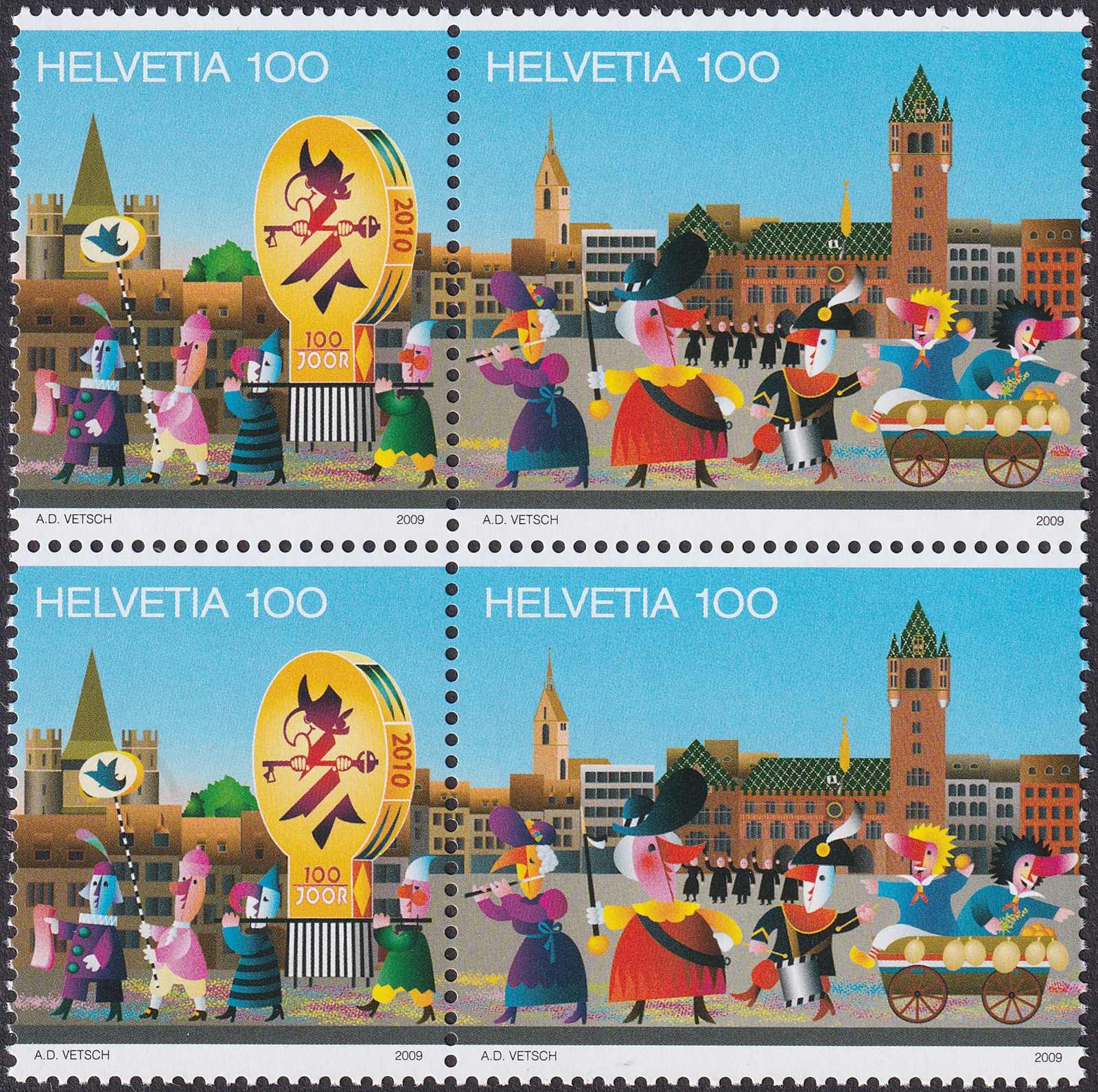 2010, Z180+Z181, 100 Jahre Basler Fasnachts-Comité Zusammenhängede ...