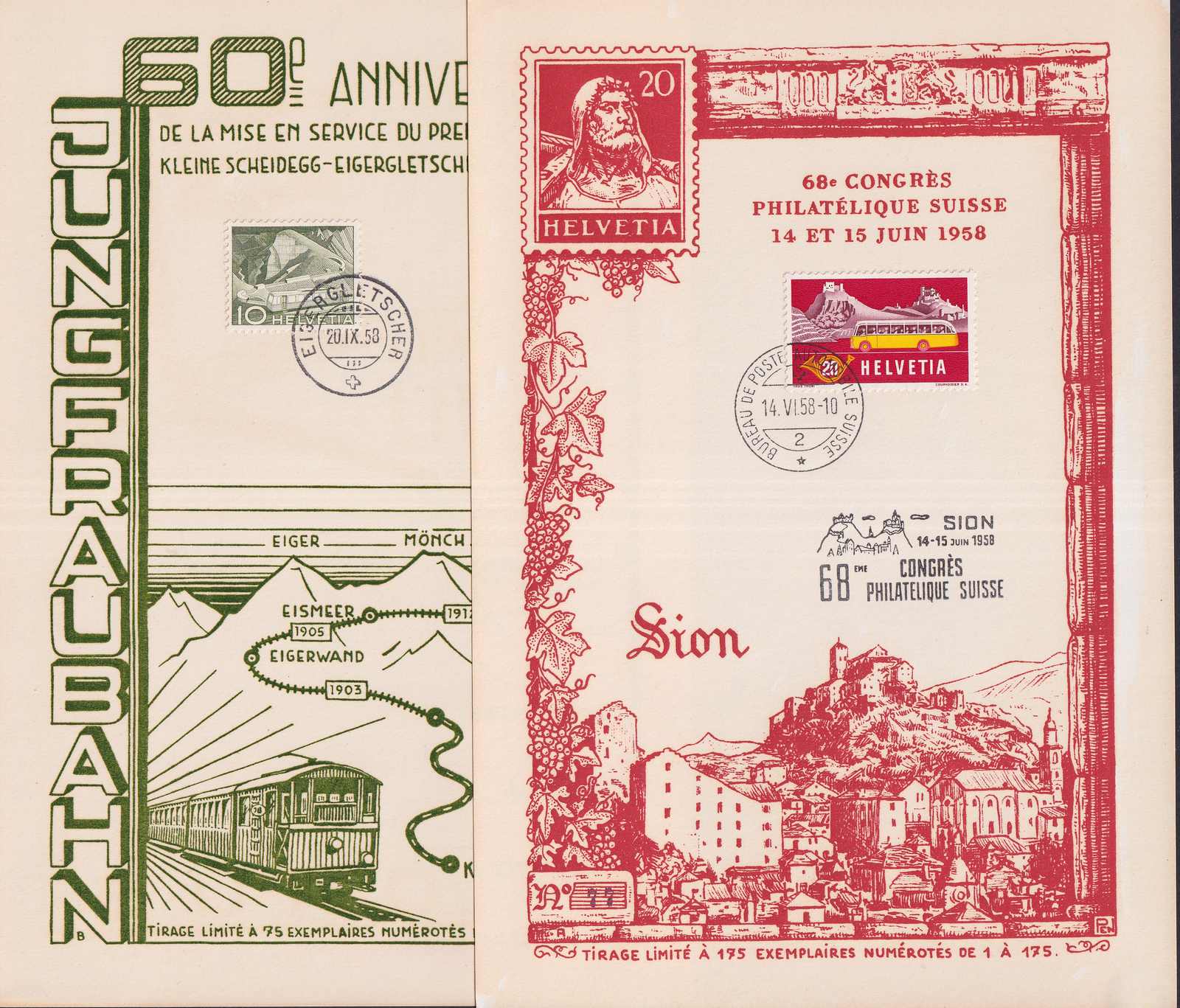 1928-1988, Sammlung mit 180 Briefen und Frankaturen (vorwiegend ...
