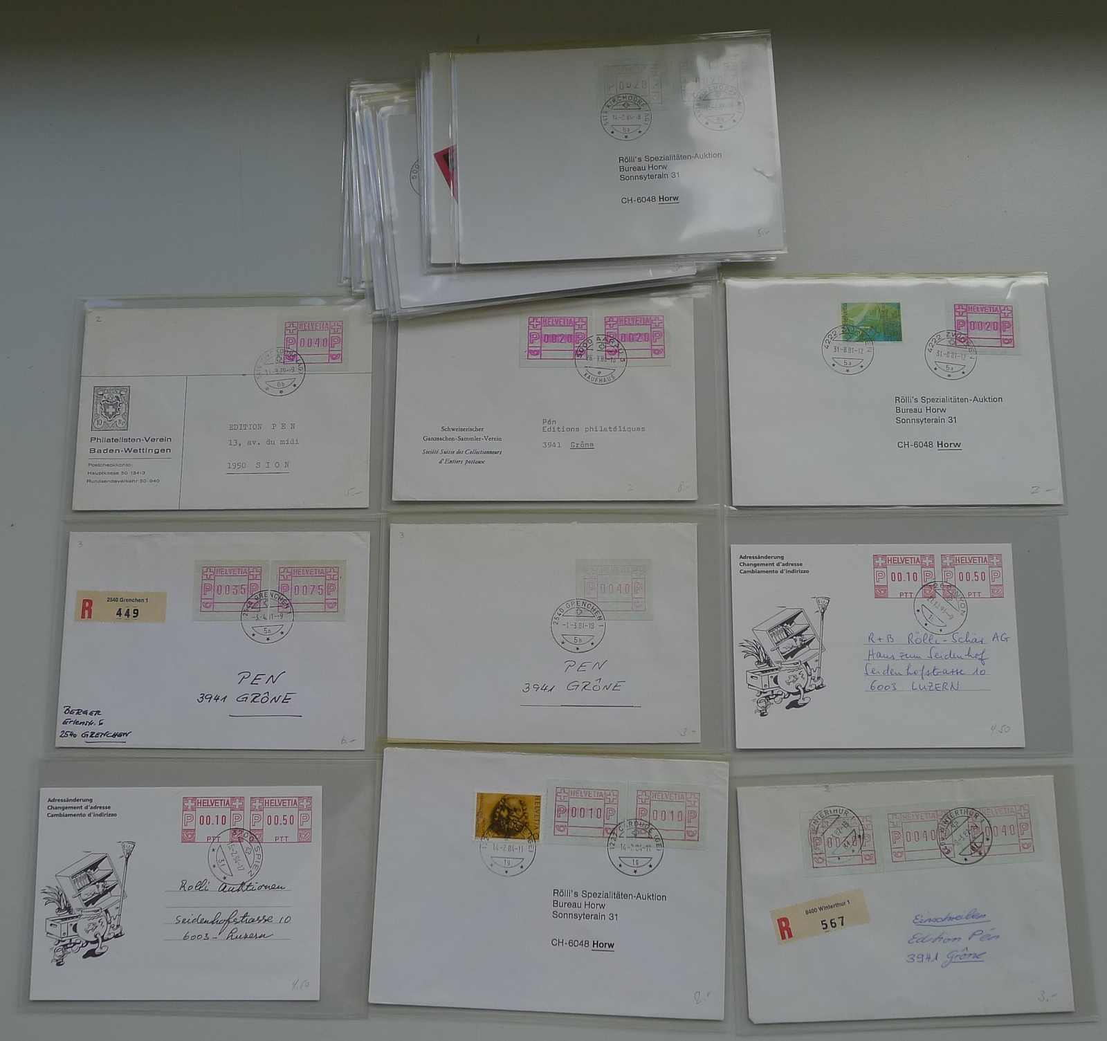 1979-1998, 26 Briefe mit Automaten-Marken. Diverse bessere mit ...