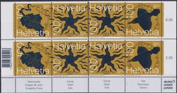 2019, Z289+Z290, Winzerfest Viererblöcke mit Bogenrand postfrisch**.