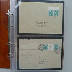 1945-1984, Zwischenstege +Kehrdrucke, 56 Briefe in ALBUM, meist ...