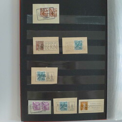 1882-1960, BAHNPOST-Stempel (meist) auf 125 Stück (Ausschnitte etc) ...